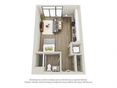 Whitmore II - Studio, 1 Bath - Downtown Kalamazoo, MI Apartments - 400 Rose